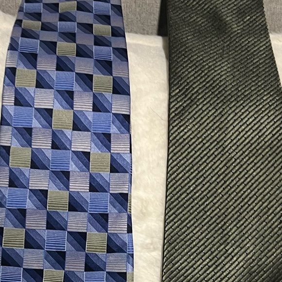 Men's Ties - 2 for the price of 1 Arrow blue/green Tommy Hilfiger green:black - Picture 2 of 5
